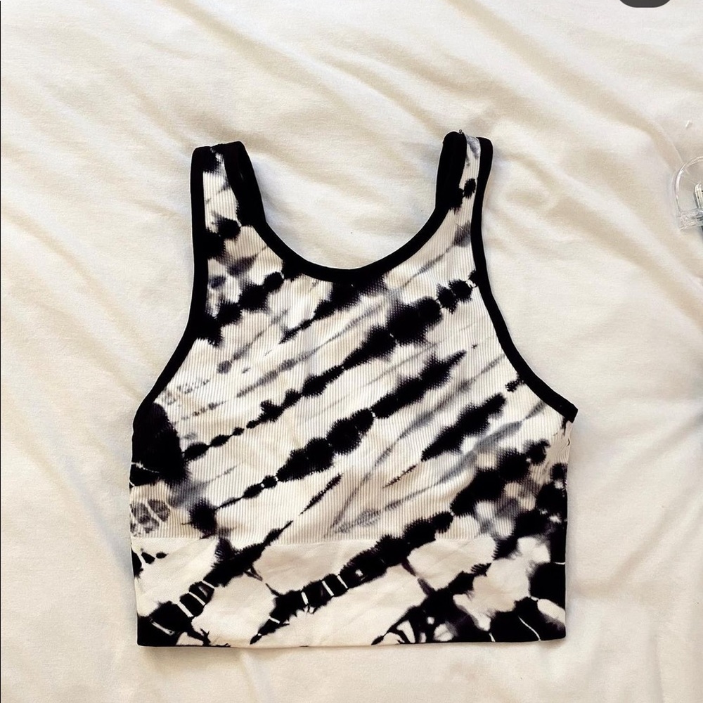 Tie dye athletic tank top